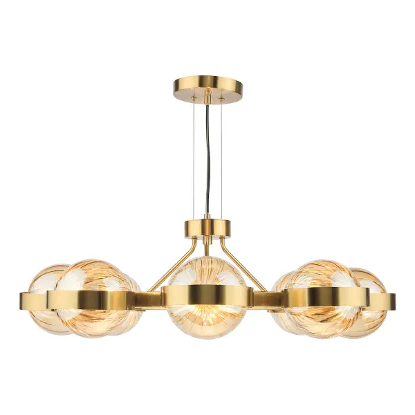 Ophira Antique Gold 8 Light Ceiling Pendant