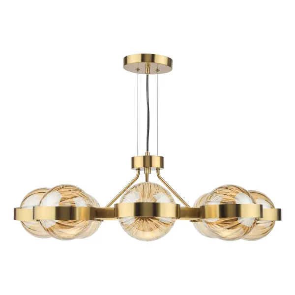 Ophira Antique Gold 8 Light Ceiling Pendant