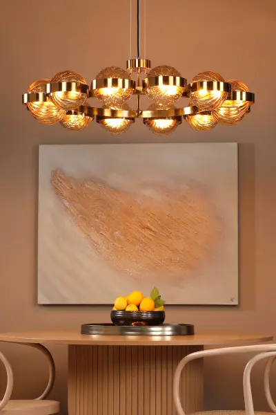 Ophira Antique Gold 12 Light Ceiling Pendant