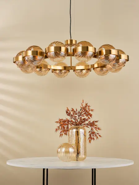 Ophira Antique Gold 12 Light Ceiling Pendant