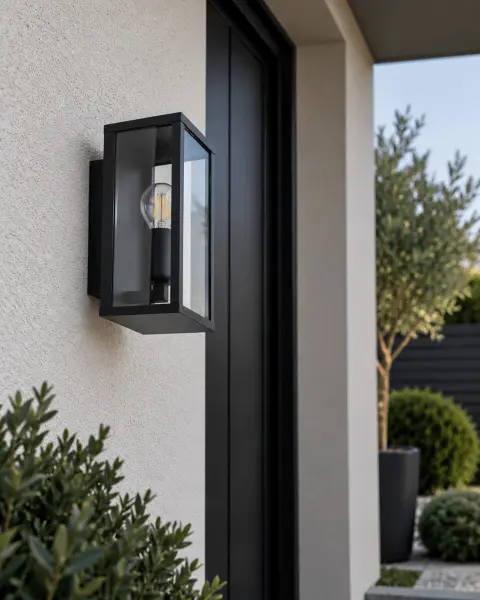 Parker Single Black Wall Light