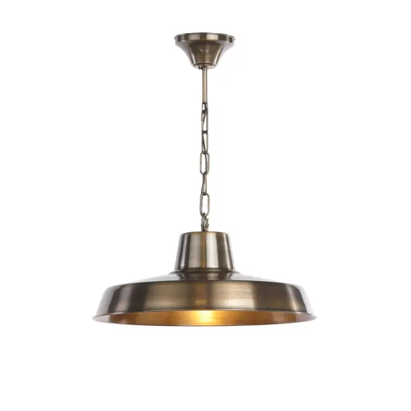 Penzance Antique Brass Outdoor Pendant IP23