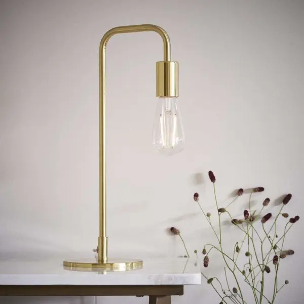 Rubens Table Lamp in Brushed Brass