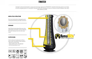 SAURO 800mm Bollard Light with chrome louver