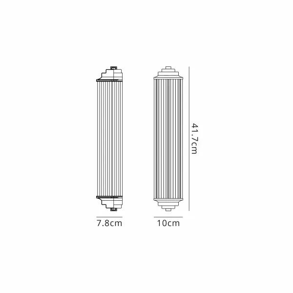 Appeal Small Flush Wall Light in Bronze IP44