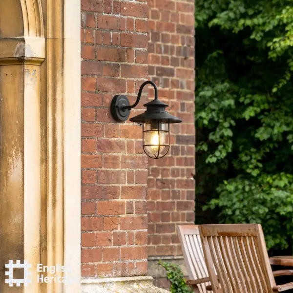 Stables Matt Black Outdoor Wall Light