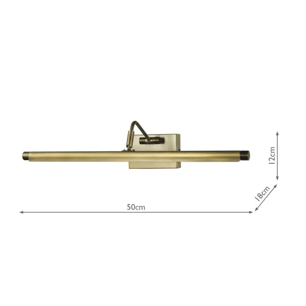 Tyrus 50cm Brushed Bronze LED Picture Light