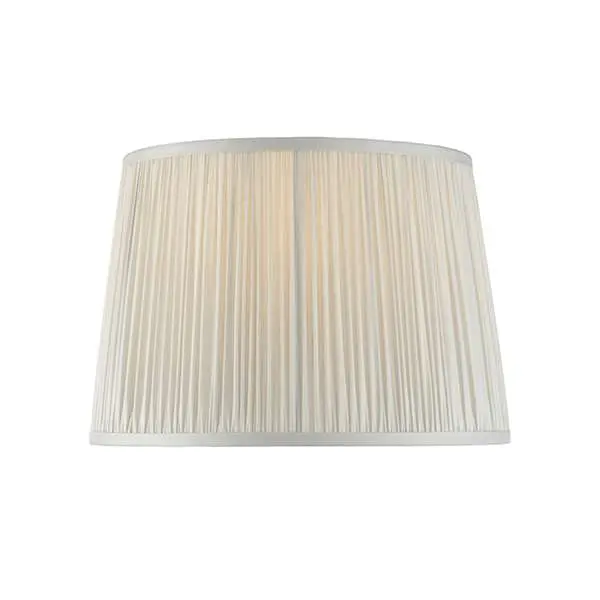 Wentworth Silver Satin Pleated Shade 305mm