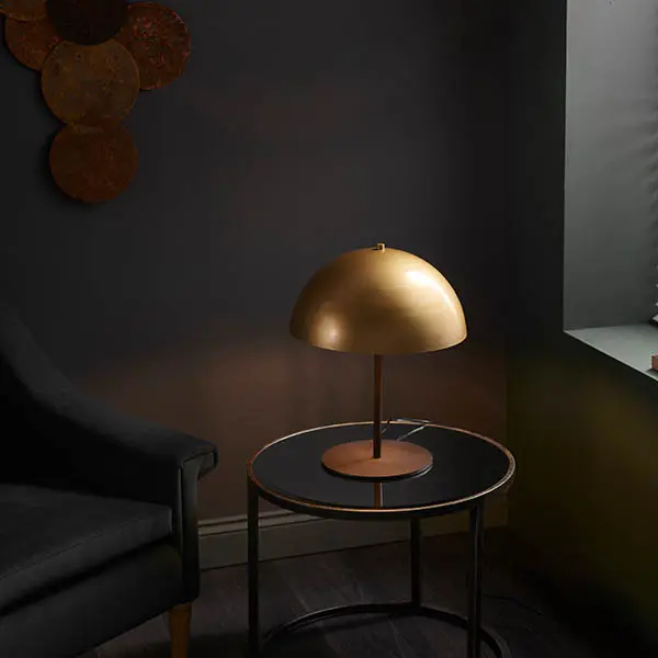 Gold Dome Table Lamp