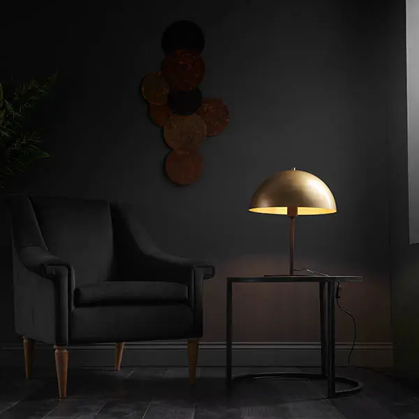 Gold Dome Table Lamp