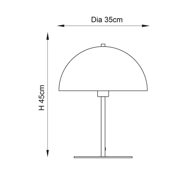 Gold Dome Table Lamp