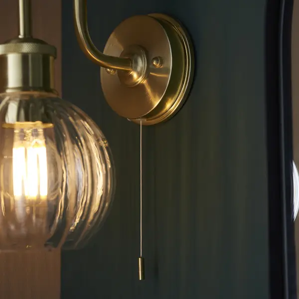 Kendall Gold Arch Wall Light IP44