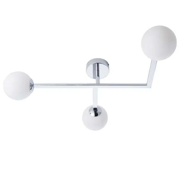 Spa Chrome 3 Light Semi Flush