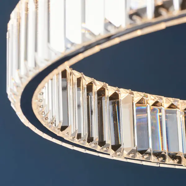 Clear Crystal LED Linear Pendant