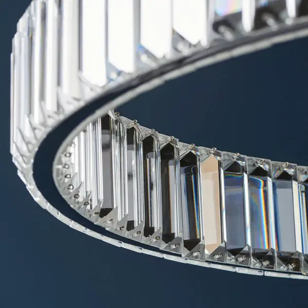 Clear Crystal LED Linear Pendant