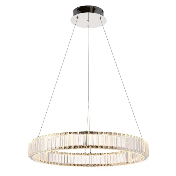 Clear Crystal LED Linear Pendant