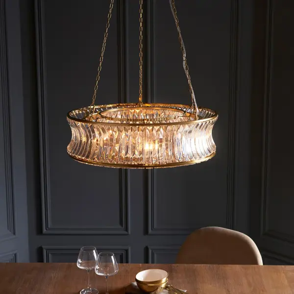 Alice Brass 6 Light Chandelier