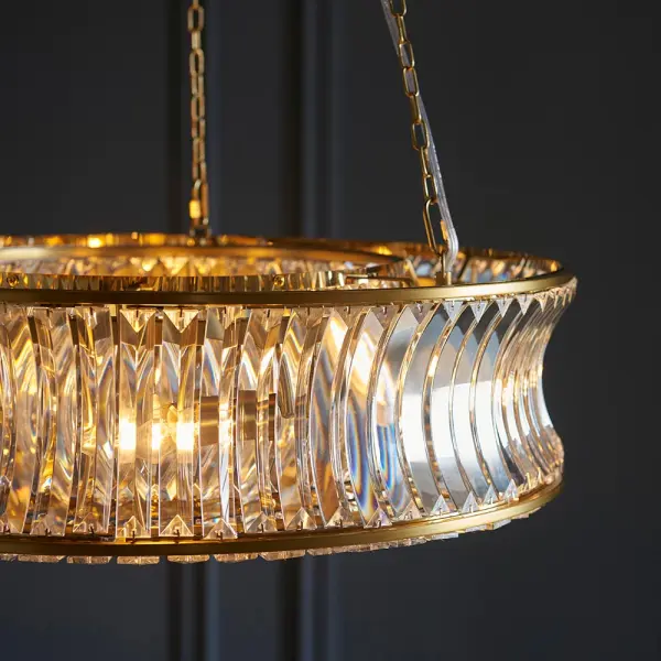 Alice Brass 6 Light Chandelier