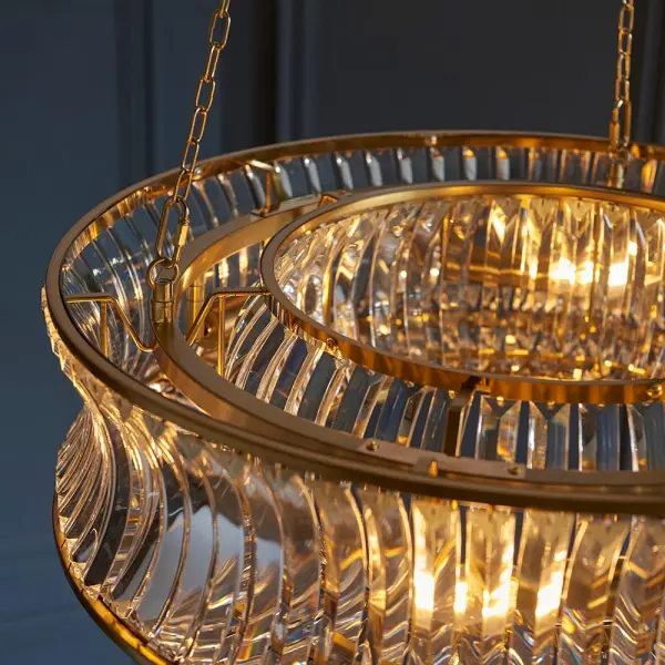 Alice Brass 6 Light Chandelier