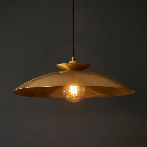Craft Brass Hammered Pendant