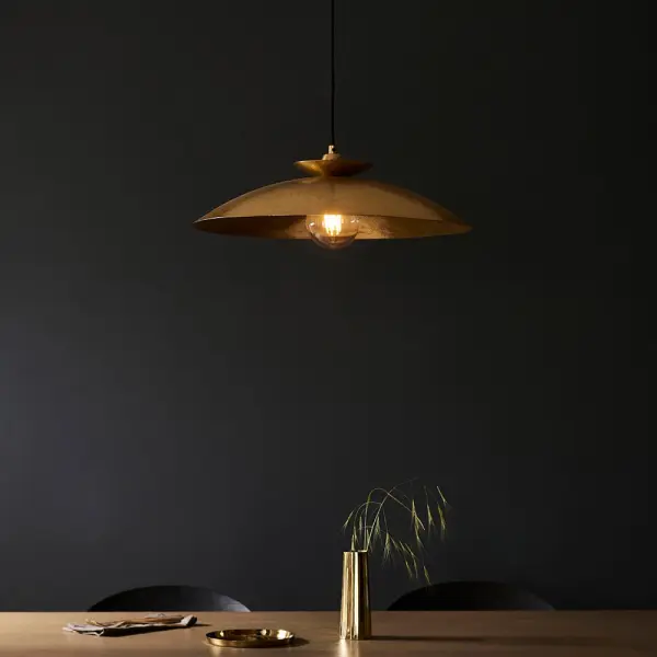 Craft Brass Hammered Pendant