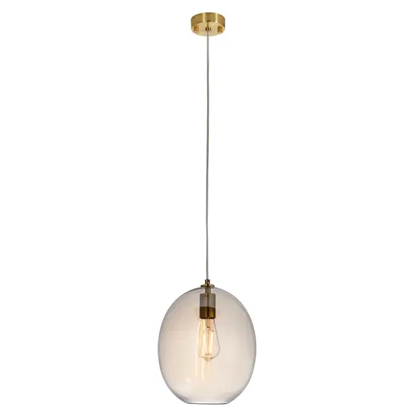 Kelda Oval Champagne Glass Pendant