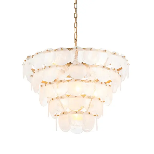 Bella Antique Gold 9 Light Chandelier