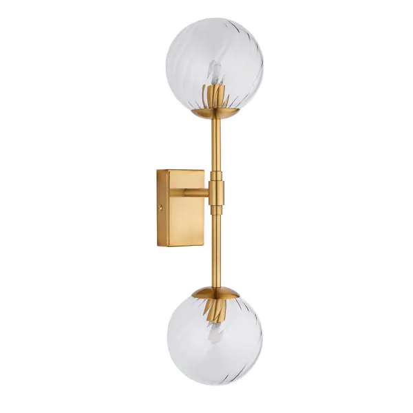 Ben 2 Light Brass Wall Fitting