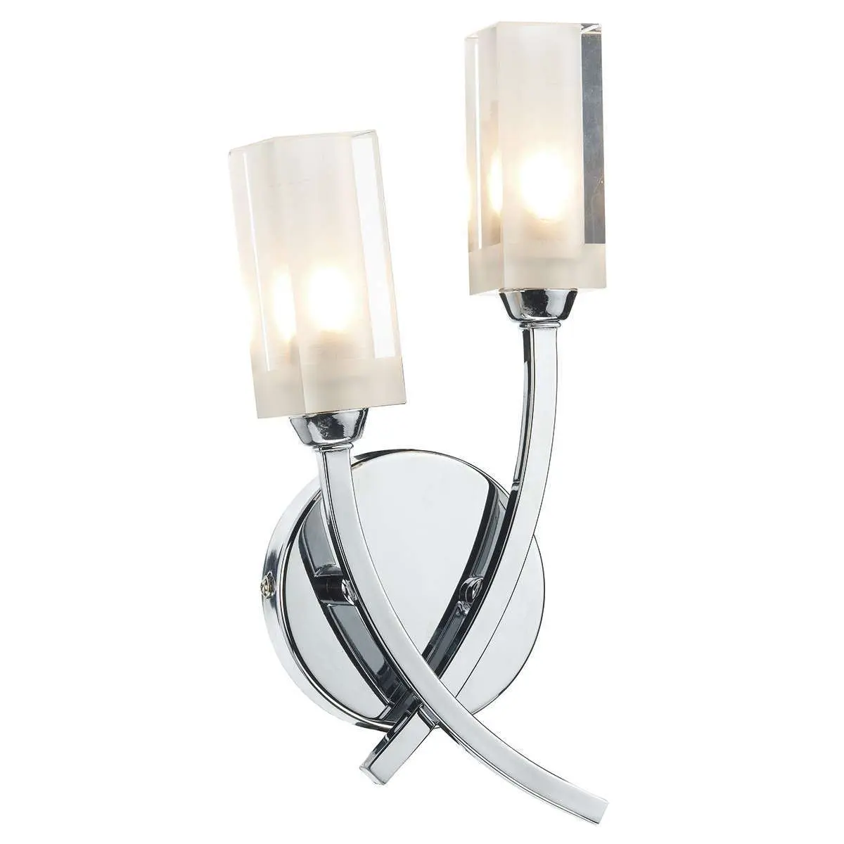 Morgan Double Wall Bracket Polished Chrome