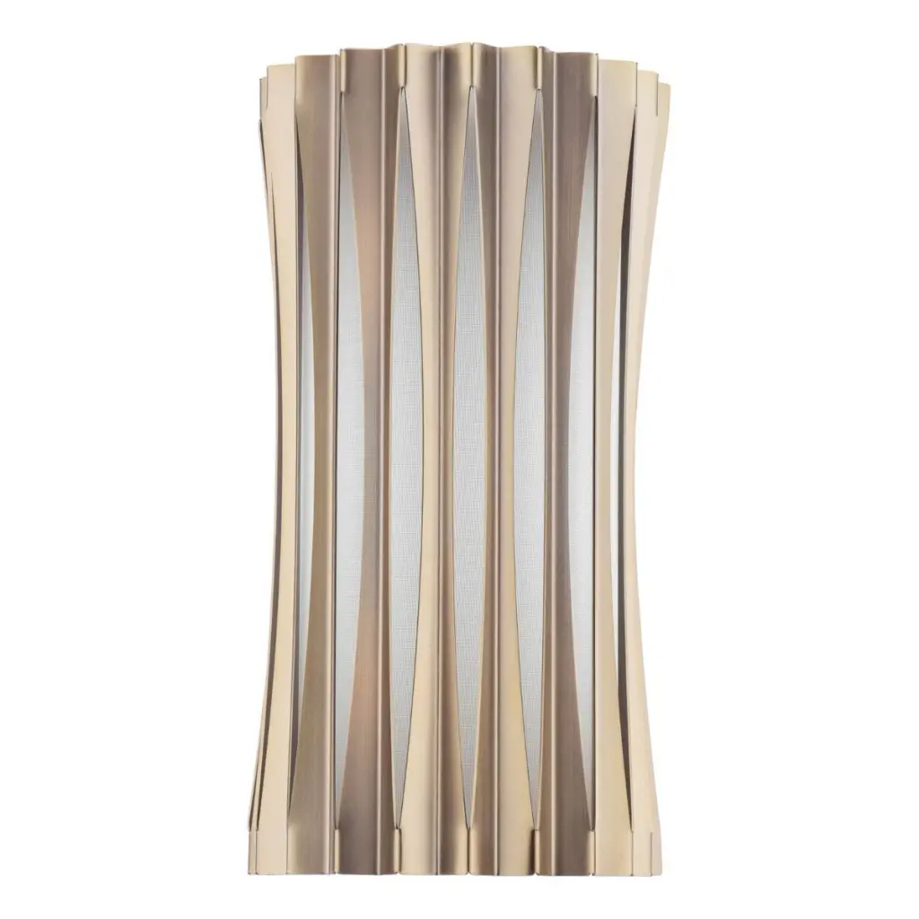 Netra 2 Light Satin Bronze & Ivory Wall Fitting