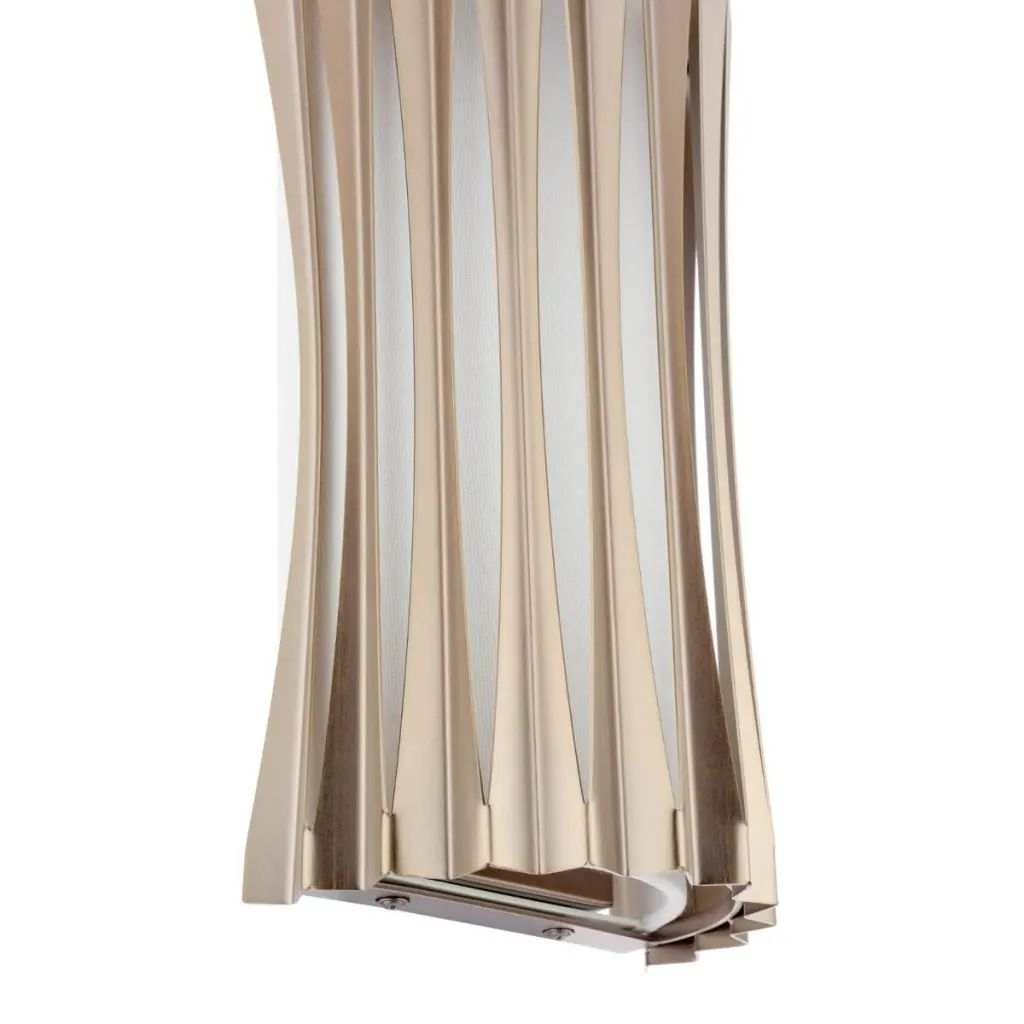 Netra 2 Light Satin Bronze & Ivory Wall Fitting