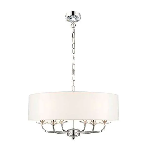 Nixon 6 Light Bright Nickel Pendant