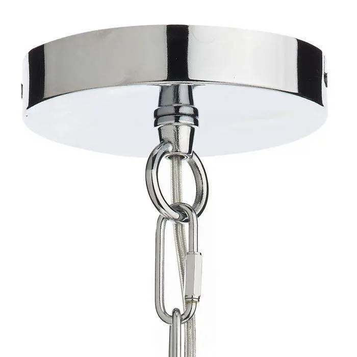 Nolan 1 Light Pendant Polished Chrome & Clear Glass