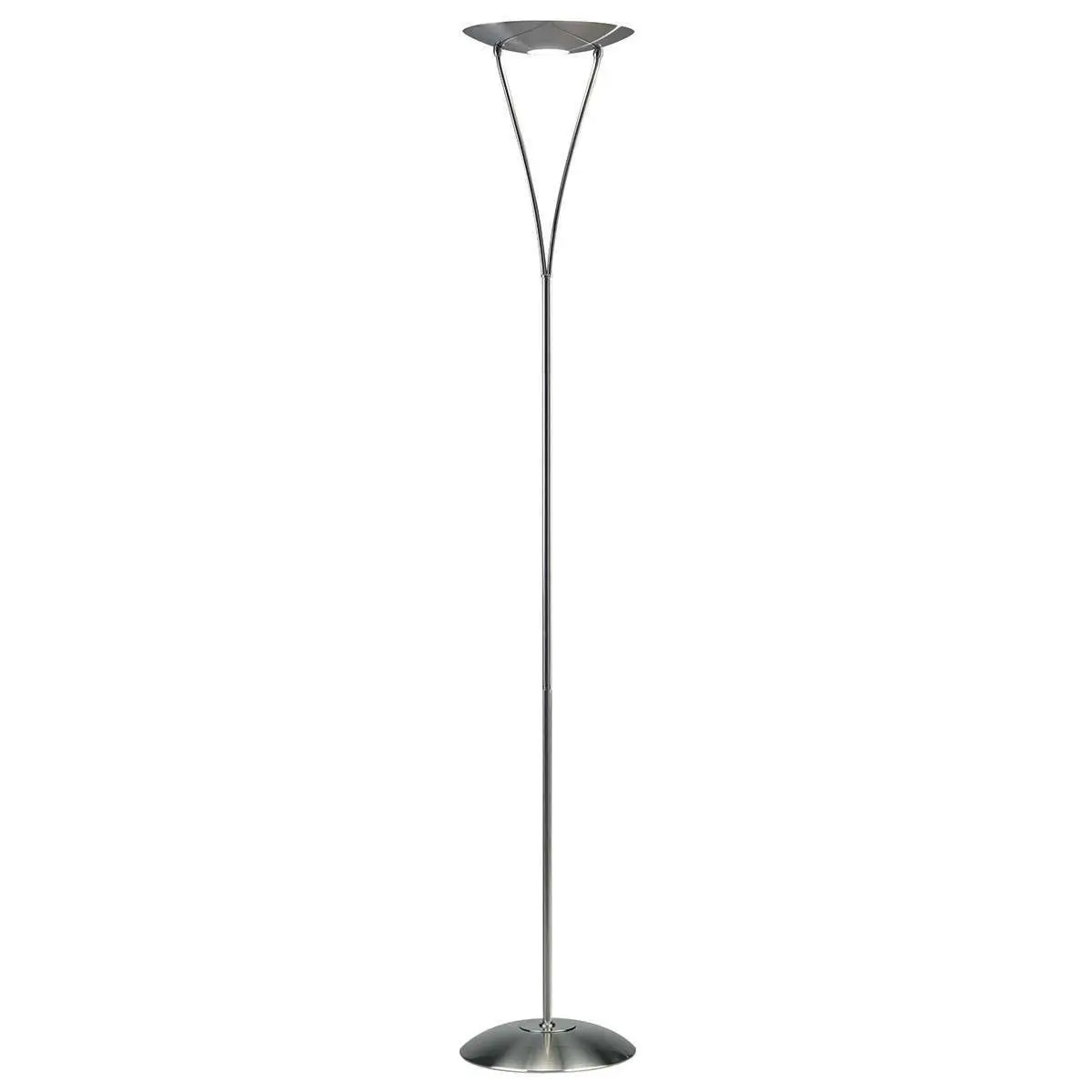 Opus Floor Lamp Satin Chrome