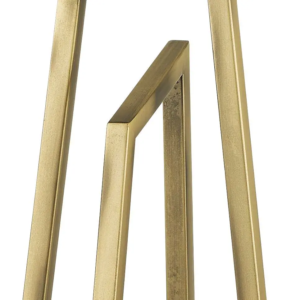 Plaza Antique Brass Table Lamp C/W Square Shade