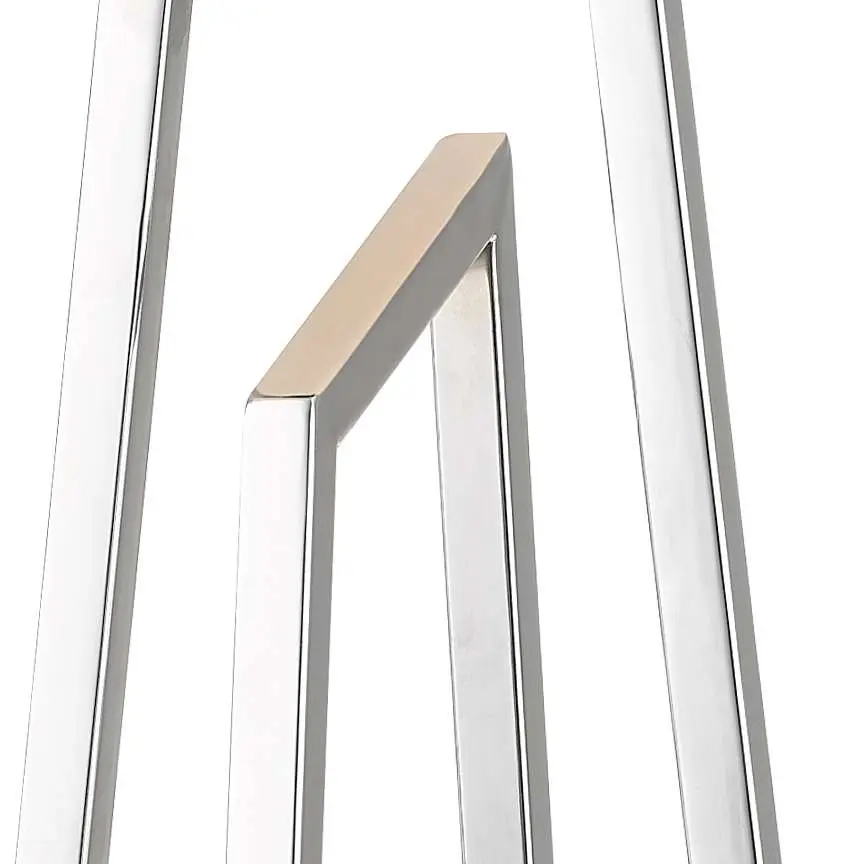 Plaza Polished Chrome Table Lamp c/w Square Shade