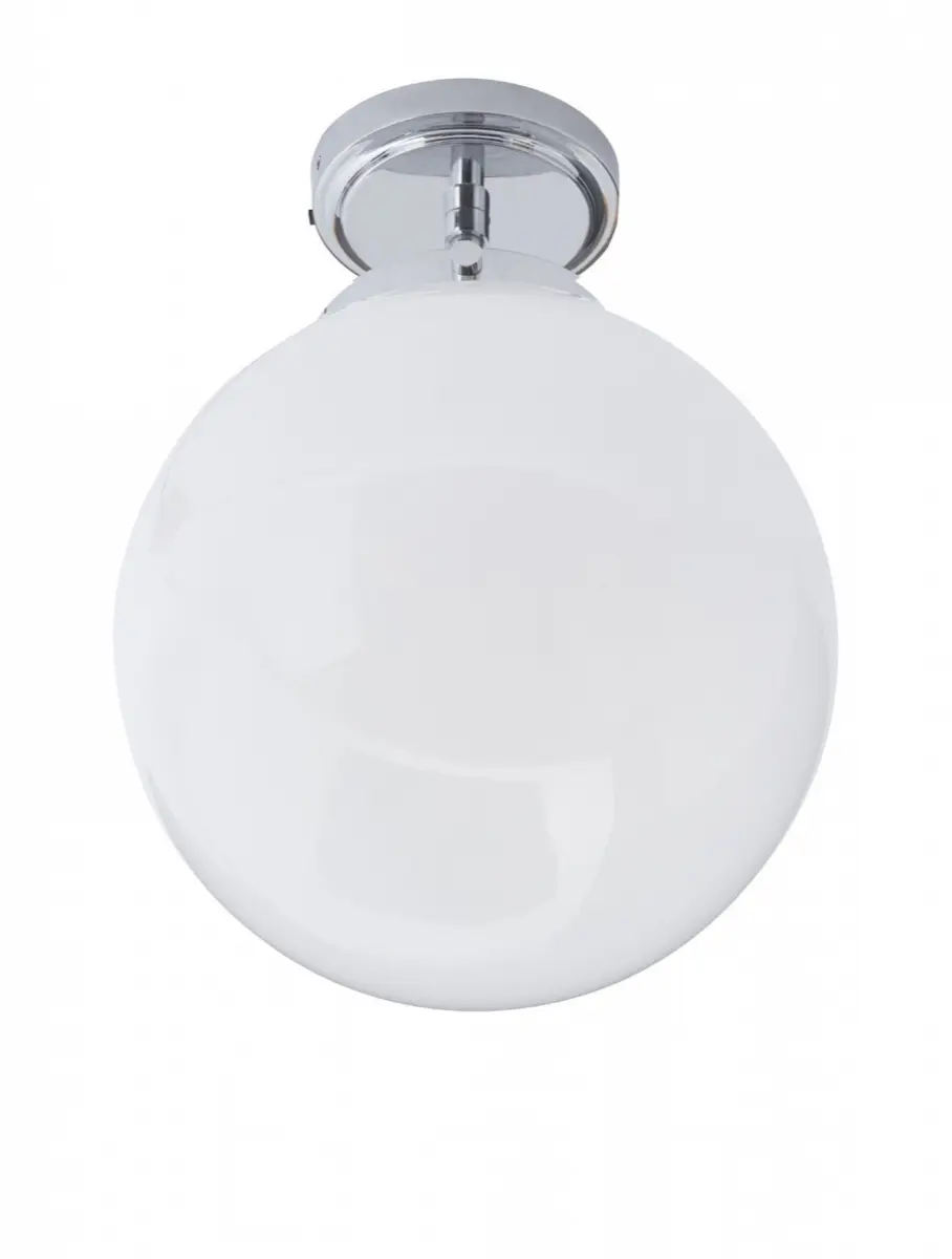 Porto Semi-Flush Bathroom Light in Chrome IP44