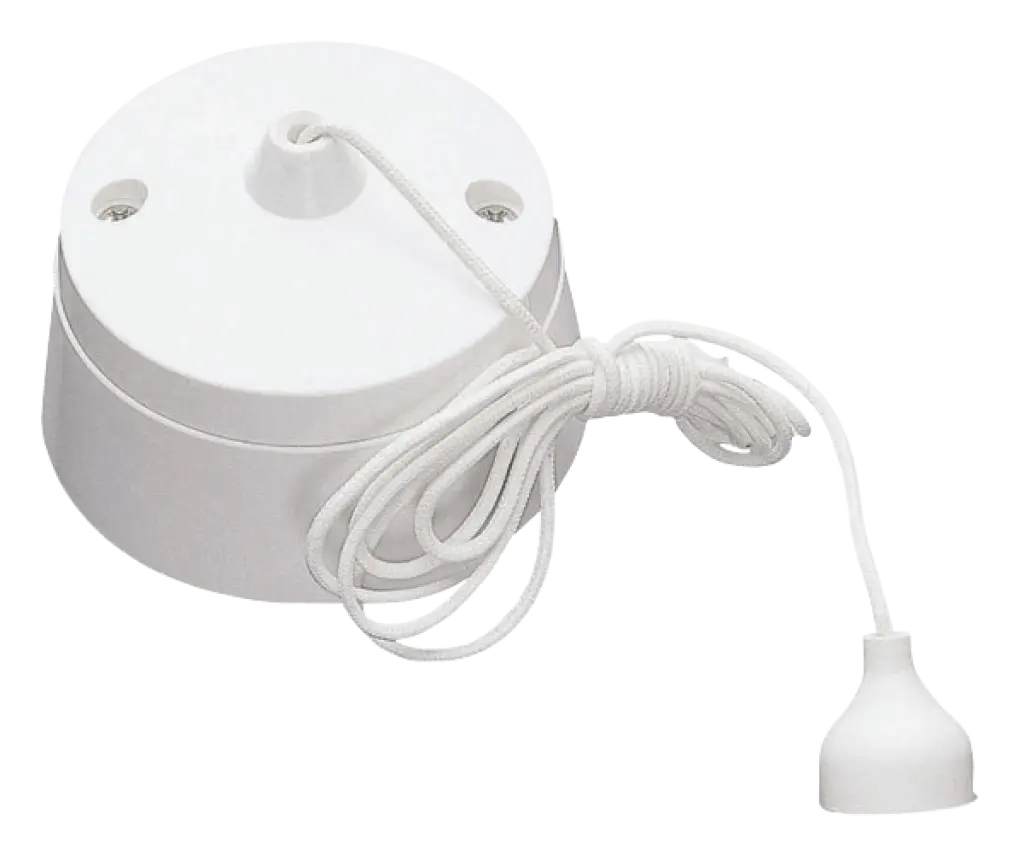 White 2 Way Pull Cord Switch