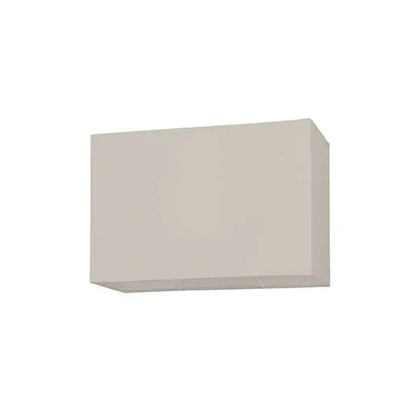 Rectangular Shade in Taupe Cotton Fabric