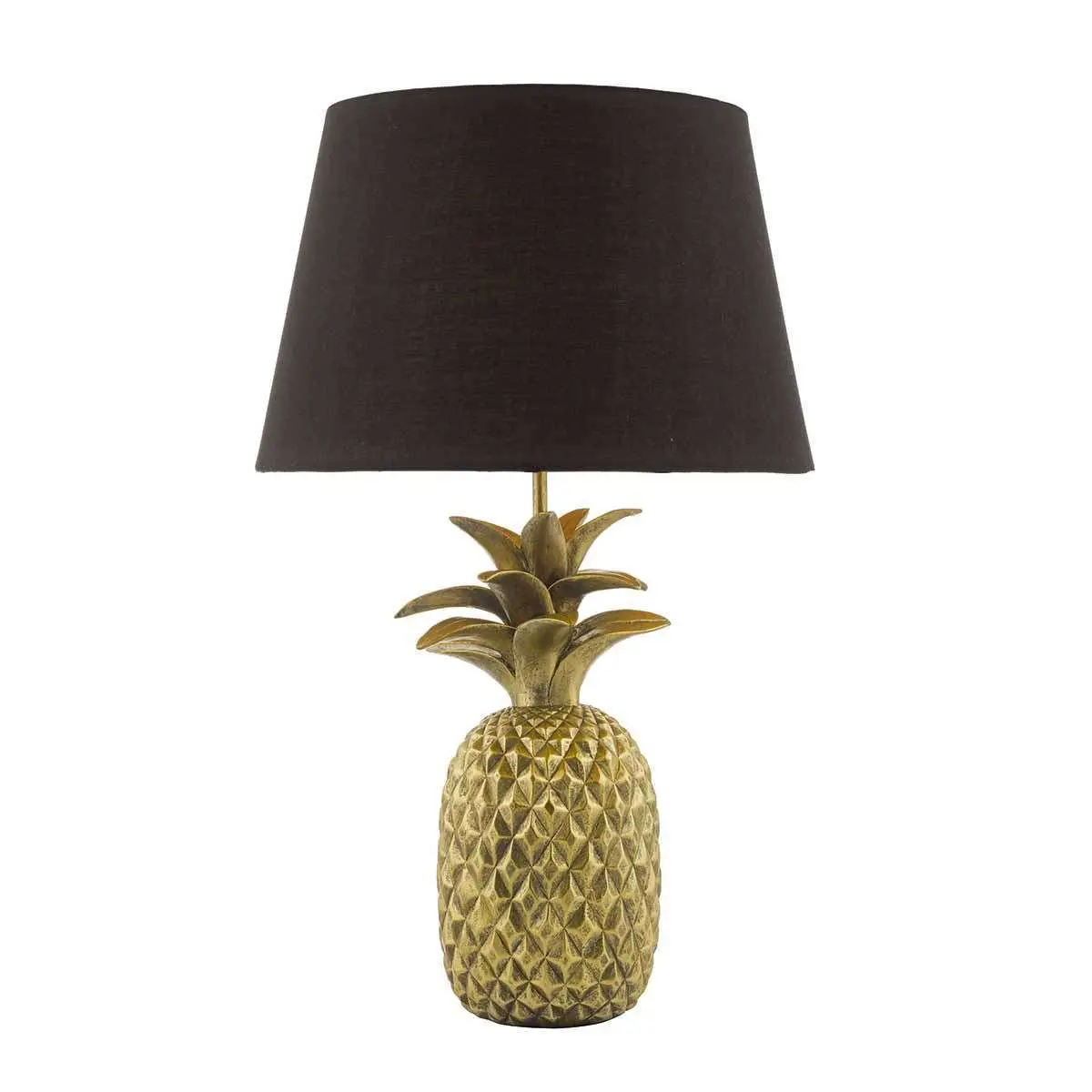 Safa Table Lamp Gold Pineapple complete with Shade