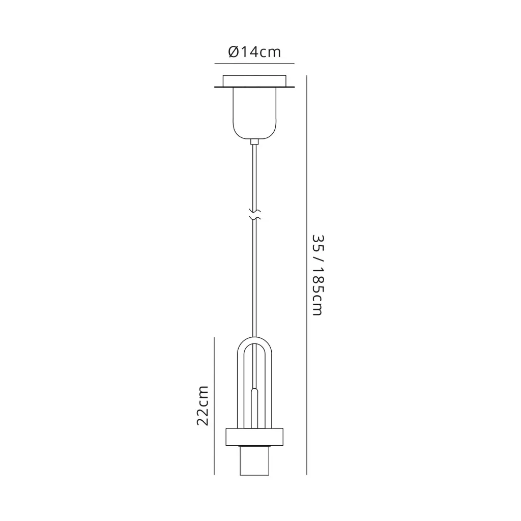 Meel Brass Gold Suspension