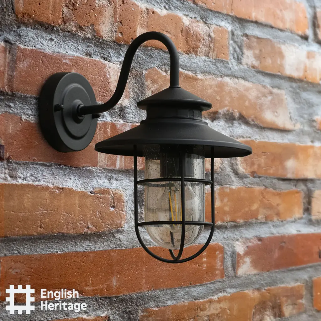 Stables Matt Black Outdoor Wall Light