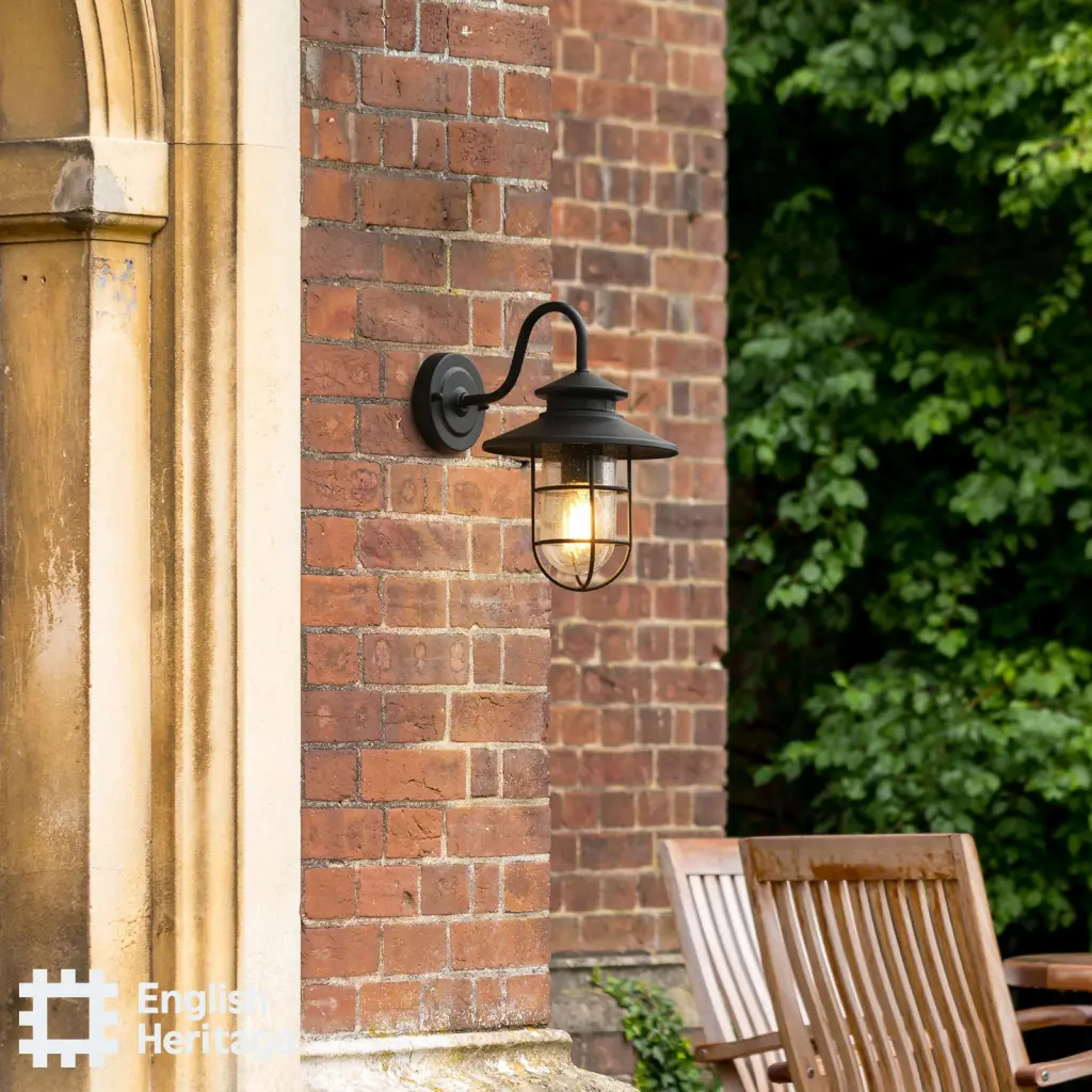 Stables Matt Black Outdoor Wall Light