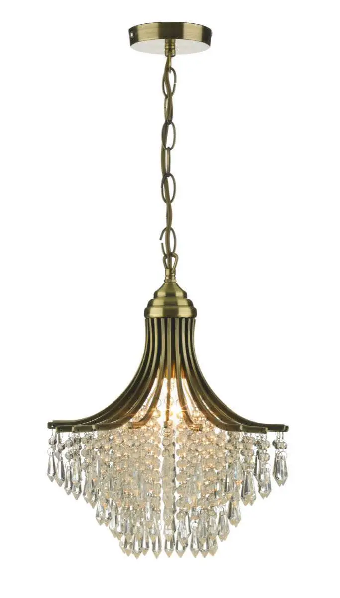 Suri 1-Light Antique Brass Fitting
