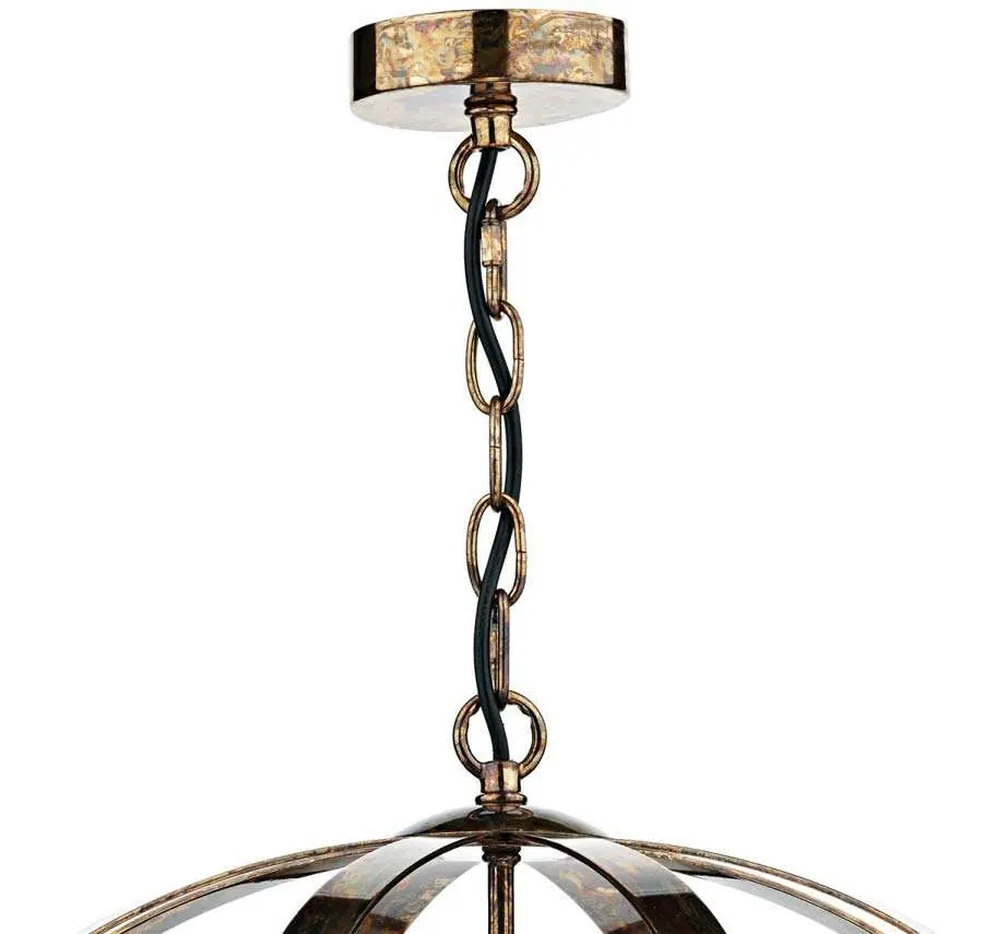 Symbol 3 Light Pendant Petrol Copper