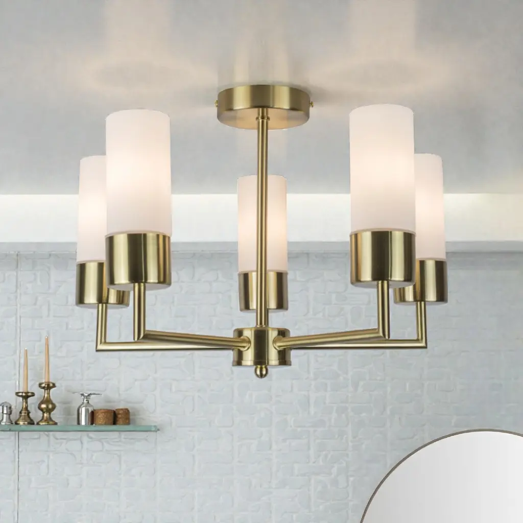 Talia 5 Light Semi Flush Fitting