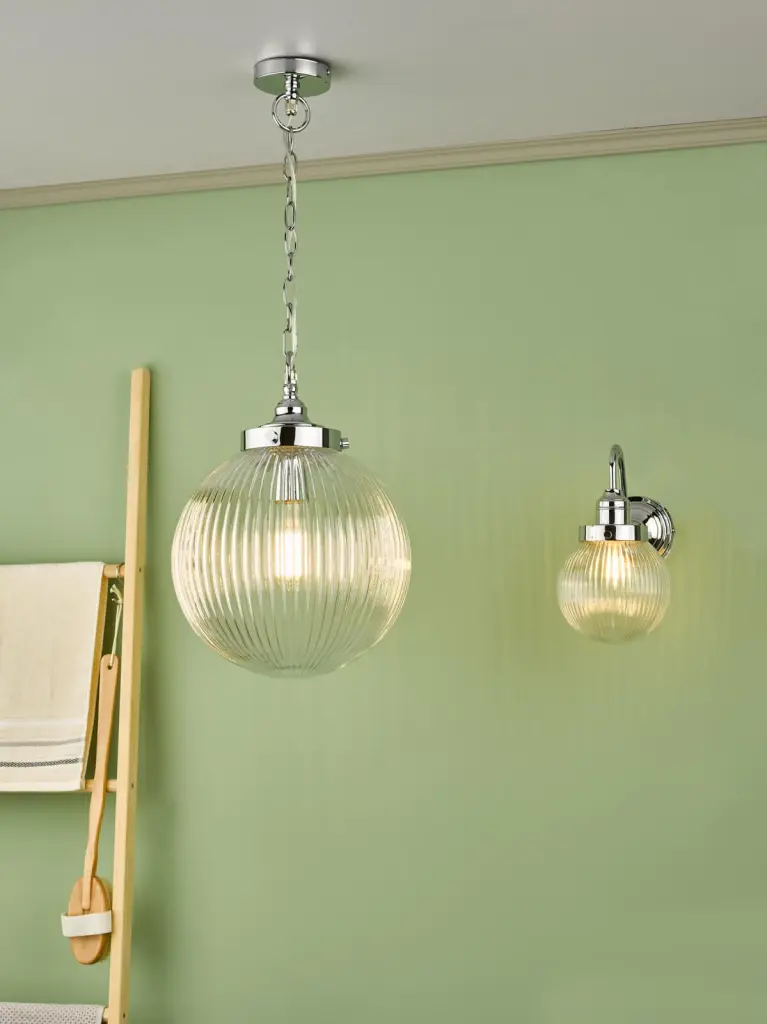 Tamara IP44 Polished Chrome Pendant