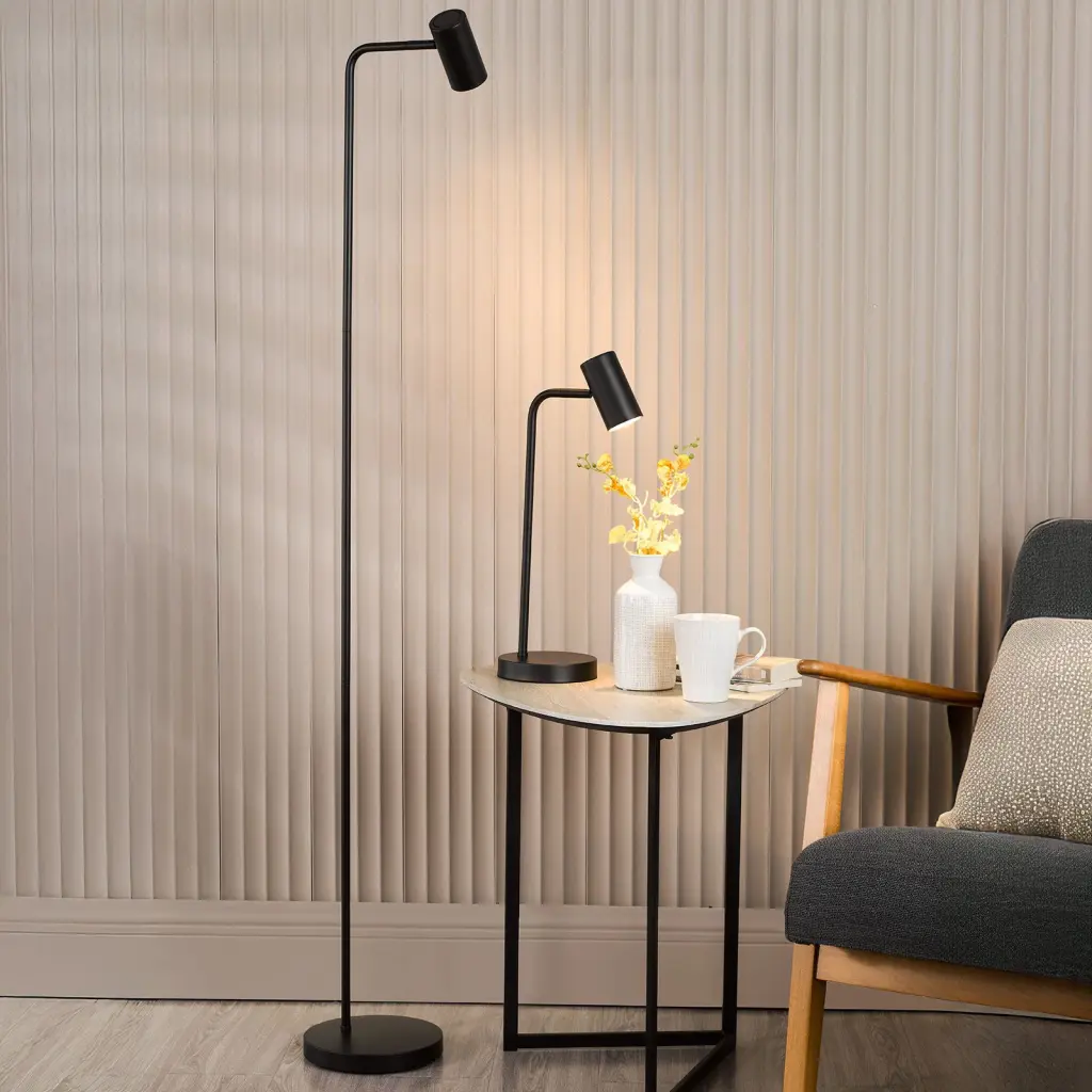 Thierry Matt Black Floor  Lamp