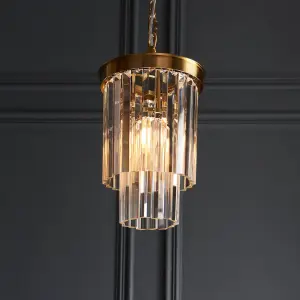 Conaston Single Pendant in Brass