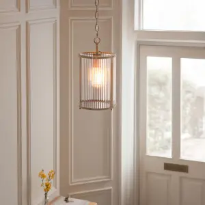 Ridgeton Single Antique Brass Pendant